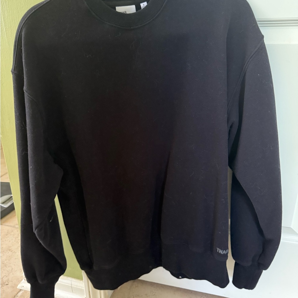 Aritzia Black Sweatshirt Cozy Cotton Blend